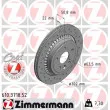 ZIMMERMANN 610.3718.52 - Jeu de 2 disques de frein arrière