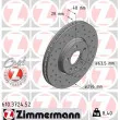 ZIMMERMANN 610.3724.52 - Jeu de 2 disques de frein avant