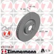 ZIMMERMANN 610.3726.20 - Jeu de 2 disques de frein avant