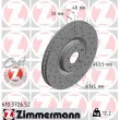 ZIMMERMANN 610.3726.52 - Jeu de 2 disques de frein avant