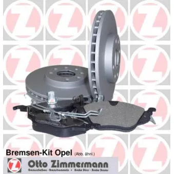 Kit de disques et plaquettes arrière ZIMMERMANN OEM 1605273