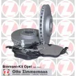 ZIMMERMANN 640.4245.00 - Kit de disques et plaquettes arrière