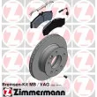 ZIMMERMANN 640.4301.00 - Kit de disques et plaquettes avant