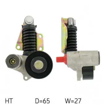 Poulie-tendeur, courroie trapézoïdale à nervures SKF OEM 7766585