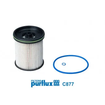 Filtre à carburant PURFLUX C877 pour OPEL ASTRA 1.6 CDTi - 110cv