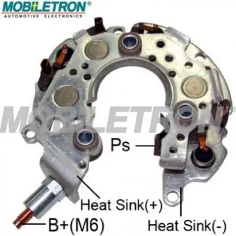 Pont de diodes, alternateur MOBILETRON [RN-45]