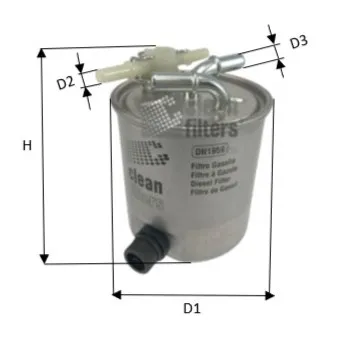 Filtre à carburant CLEAN FILTERS OEM 8200619855