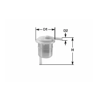 Filtre à carburant CLEAN FILTERS MBNA 012