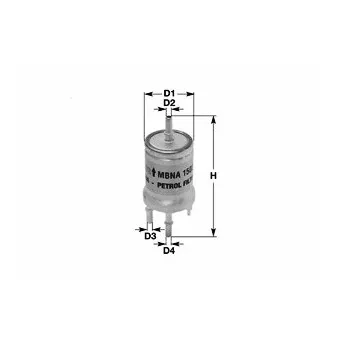 Filtre à carburant CLEAN FILTERS OEM 4F0201511E