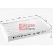 CLEAN FILTERS NC2024 - Filtre, air de l'habitacle