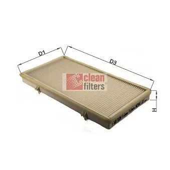 Filtre, air de l'habitacle CLEAN FILTERS OEM 91160128
