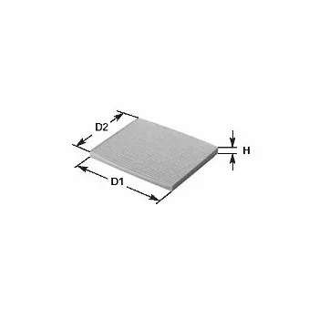 Filtre, air de l'habitacle CLEAN FILTERS OEM 82205905