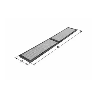 Filtre, air de l'habitacle CLEAN FILTERS OEM 647989