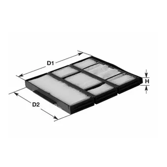 Filtre, air de l'habitacle CLEAN FILTERS OEM 64119248294