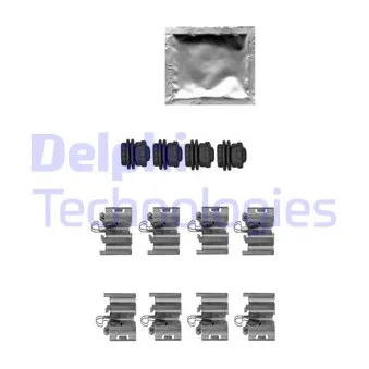 DELPHI LX0668 - Kit d'accessoires, plaquette de frein à disque