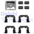 DELPHI LX0671 - Kit d'accessoires, plaquette de frein à disque