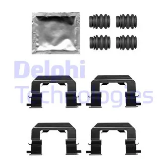 Kit d'accessoires, plaquette de frein à disque DELPHI LX0671