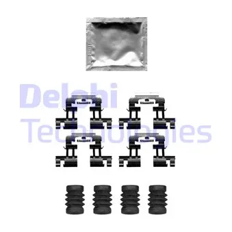 Kit d'accessoires, plaquette de frein à disque DELPHI LX0677