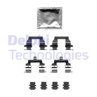 Kit d'accessoires, plaquette de frein à disque DELPHI LX0678