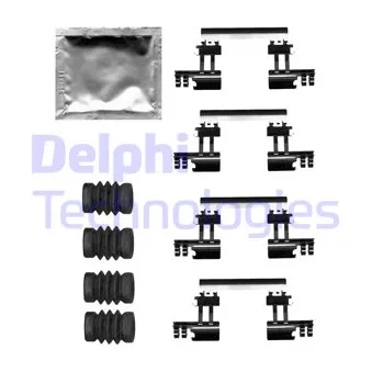 Kit d'accessoires, plaquette de frein à disque DELPHI LX0679