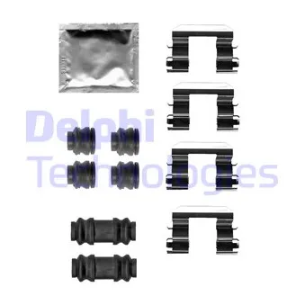 DELPHI LX0680 - Kit d'accessoires, plaquette de frein à disque