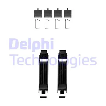 DELPHI LX0681 - Kit d'accessoires, plaquette de frein à disque
