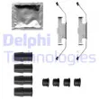 Kit d'accessoires, plaquette de frein à disque DELPHI [LX0683]