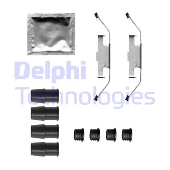 Kit d'accessoires, plaquette de frein à disque DELPHI LX0683