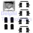 DELPHI LX0686 - Kit d'accessoires, plaquette de frein à disque