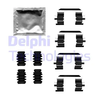 DELPHI LX0686 - Kit d'accessoires, plaquette de frein à disque