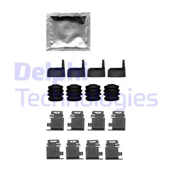Kit d'accessoires, plaquette de frein à disque DELPHI LX0687