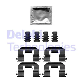 Kit d'accessoires, plaquette de frein à disque DELPHI LX0689