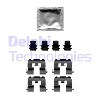 DELPHI LX0690 - Kit d'accessoires, plaquette de frein à disque