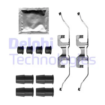 Kit d'accessoires, plaquette de frein à disque DELPHI LX0694