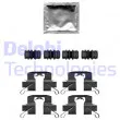DELPHI LX0696 - Kit d'accessoires, plaquette de frein à disque