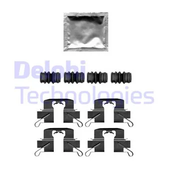 Kit d'accessoires, plaquette de frein à disque DELPHI LX0696