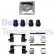 DELPHI LX0697 - Kit d'accessoires, plaquette de frein à disque