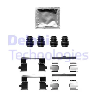 DELPHI LX0697 - Kit d'accessoires, plaquette de frein à disque