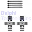 DELPHI LX0702 - Kit d'accessoires, plaquette de frein à disque