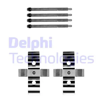 Kit d'accessoires, plaquette de frein à disque DELPHI LX0702