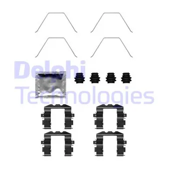 DELPHI LX0705 - Kit d'accessoires, plaquette de frein à disque