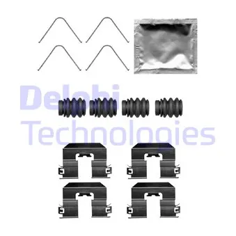 DELPHI LX0706 - Kit d'accessoires, plaquette de frein à disque