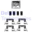 DELPHI LX0710 - Kit d'accessoires, plaquette de frein à disque