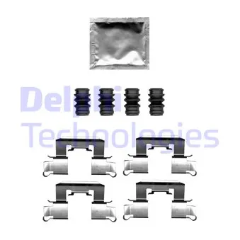 Kit d'accessoires, plaquette de frein à disque DELPHI LX0710