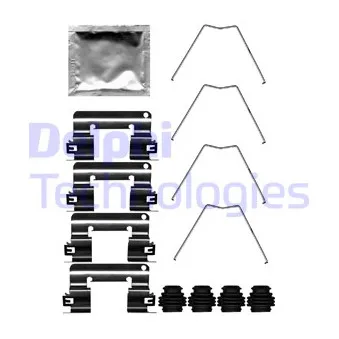 DELPHI LX0713 - Kit d'accessoires, plaquette de frein à disque