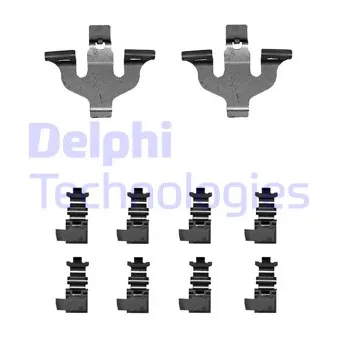 DELPHI LX0714 - Kit d'accessoires, plaquette de frein à disque