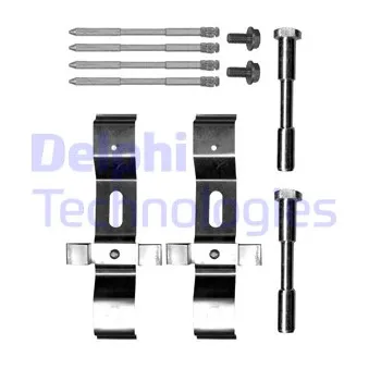 DELPHI LX0718 - Kit d'accessoires, plaquette de frein à disque