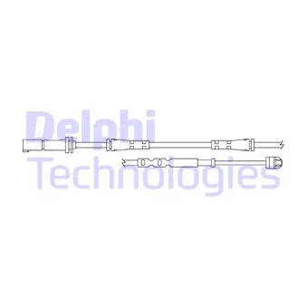 Contact d'avertissement, usure des plaquettes de frein DELPHI LZ0312