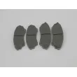 TEKNÖR HKP-MZ-064 - Jeu de 4 plaquettes de frein avant