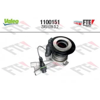 Butée hydraulique, embrayage VALEO 1100151 pour MERCEDES-BENZ ATEGO 2 1223, 1223 L, 1224, 1224 L - 231cv